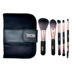 Rose Gold 5 Pc Brush Set